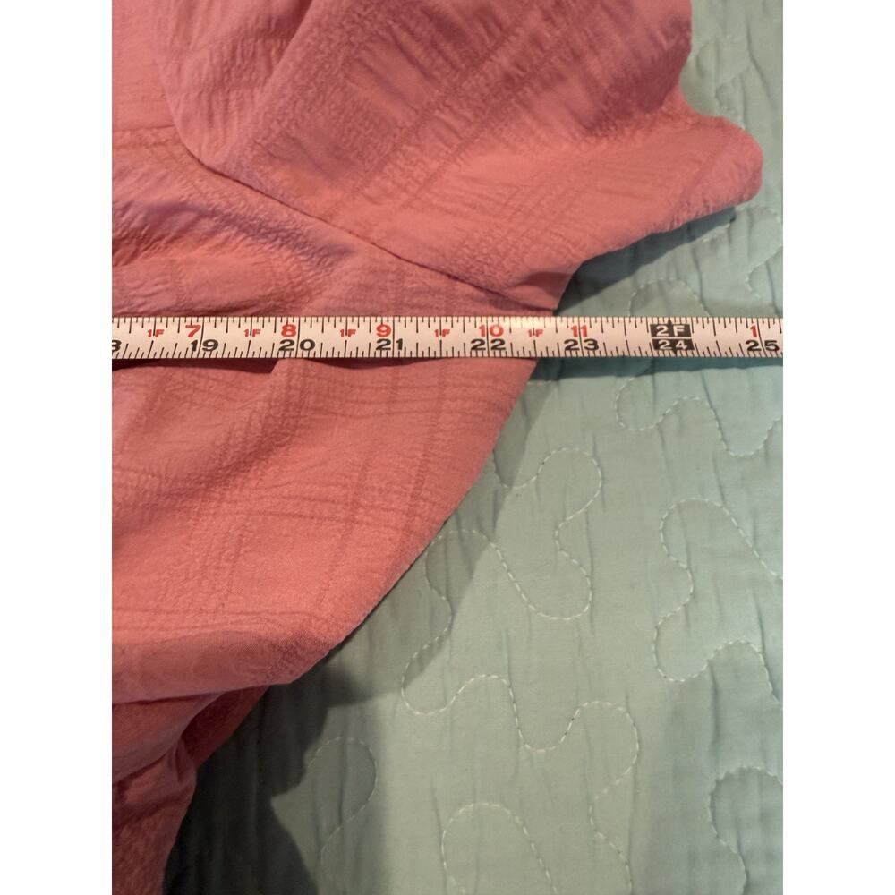Bloomchic Pink Tiered Dress Women's Size 18/20 Cottagecore Babydoll cinch front - Picture 6 of 7